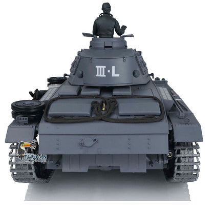 Henglong 1/16 Scale FPV 7.0 Upgraded Panzer III L RTR RC Tank Radio Control 3848 360 Degree Turret Rotation Infrared Combating System