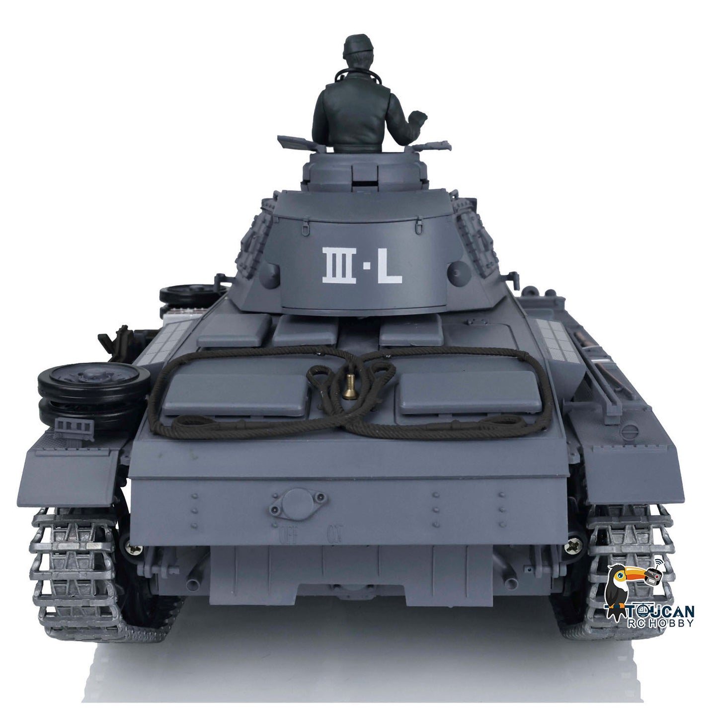 Henglong 1/16 7.0 RC Tank 3848 Upgraded Panzer III L Assembled Metal Tracks Sprocket Idlers Infrared Combat 360 Degree Turret Barrel Lifting Idle Smoke