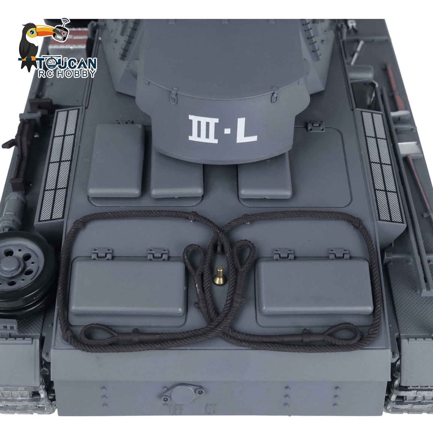 Henglong 1/16 7.0 RC Tank 3848 Upgraded Panzer III L Assembled Metal Tracks Sprocket Idlers Infrared Combat 360 Degree Turret Barrel Lifting Idle Smoke