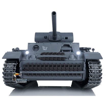 Henglong 1/16 Scale FPV 7.0 Upgraded Panzer III L RTR RC Tank Radio Control 3848 360 Degree Turret Rotation Infrared Combating System