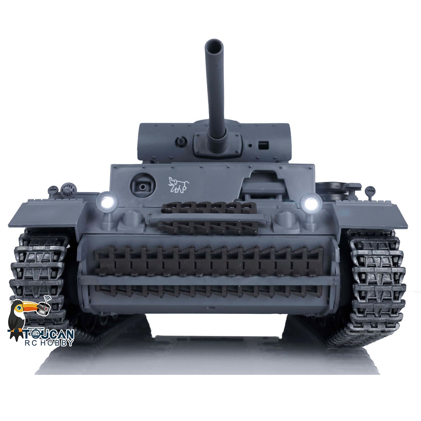 US Stock Henglong 1/16 7.0 Upgraded 3848 German Panzer III L RTR RC Tank BB Infrared Combat Smoke Sound Light Metal Gearbox Tracks Military Vehicle
