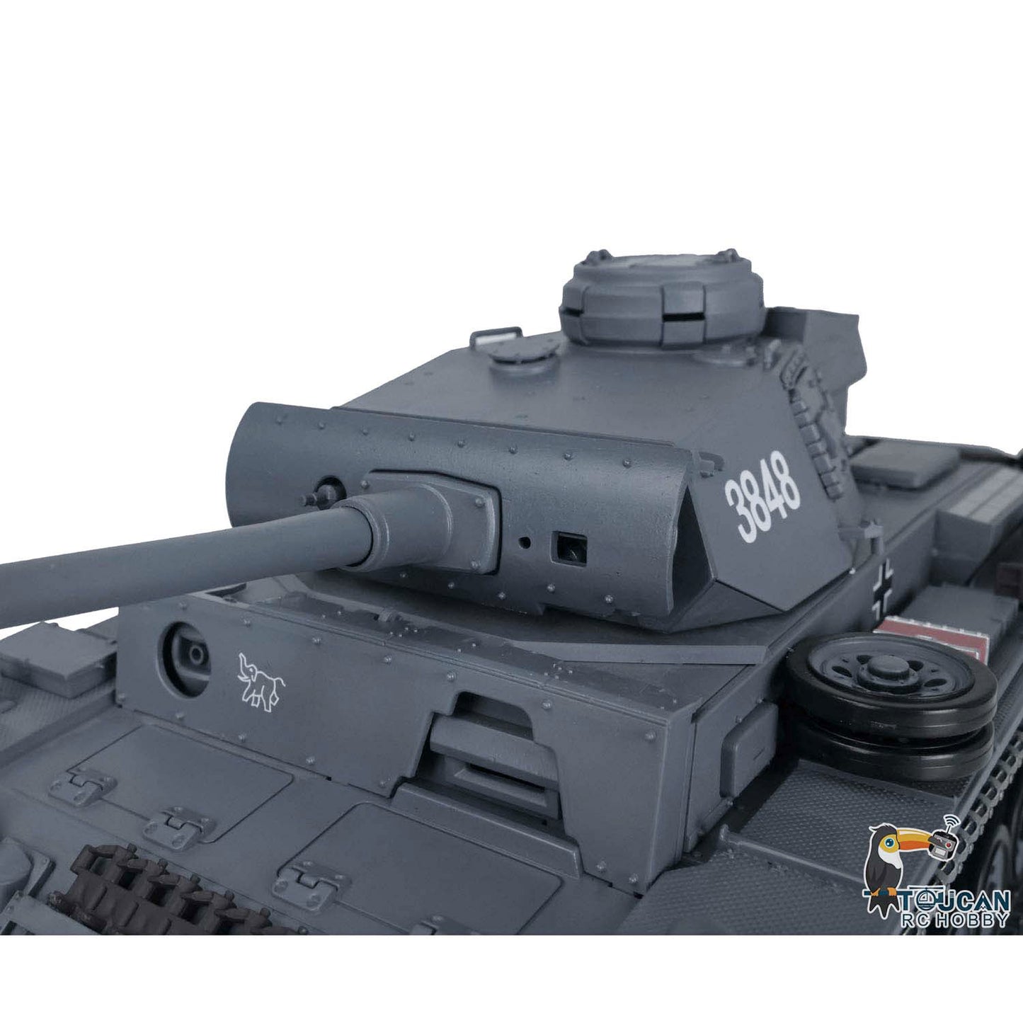 Henglong 1/16 Scale FPV 7.0 Upgraded Panzer III L RTR RC Tank Radio Control 3848 360 Degree Turret Rotation Infrared Combating System