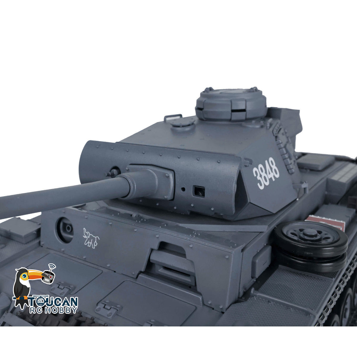 Henglong 2.4G 1/16 TK7.0 Promotion Panzer III L 3848 RTR RC Tank Smoke BB Infrared System Metal Sprockets Idlers Wheels Tracks Gearbox Barrel