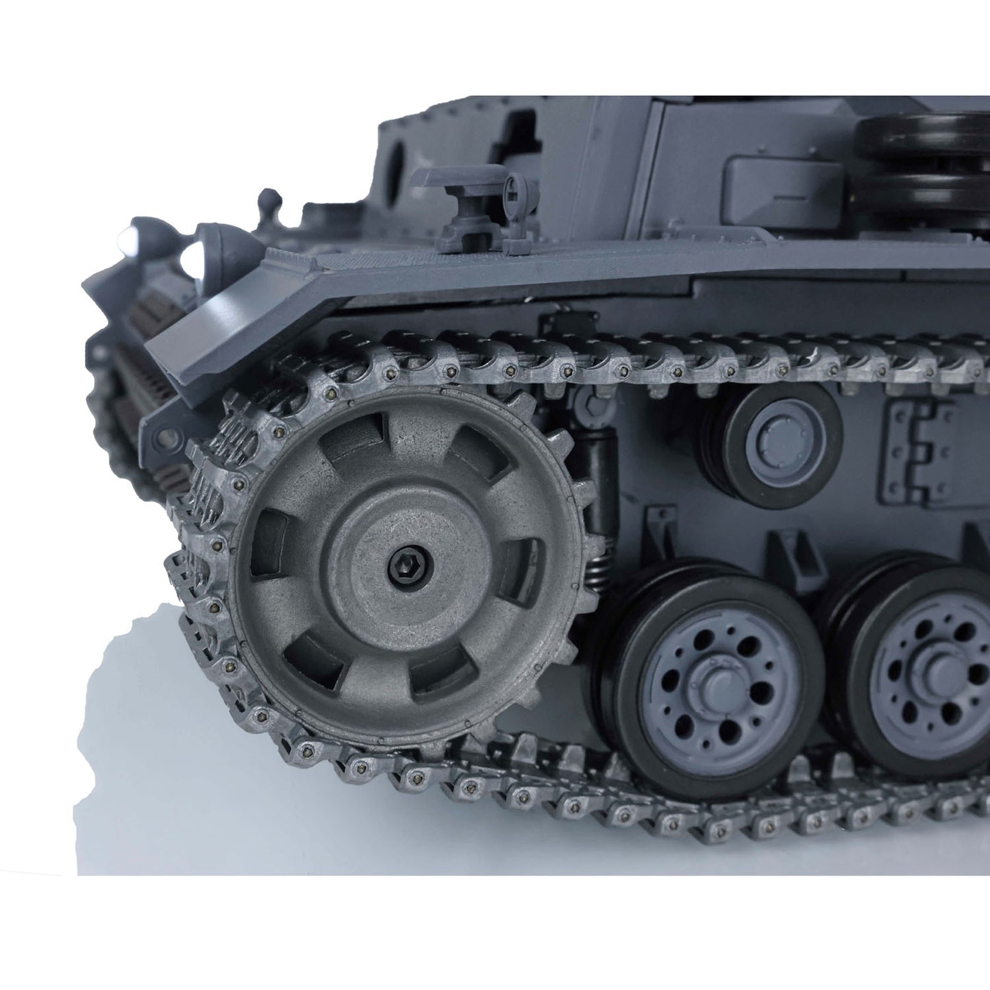 US Stock Henglong 1/16 7.0 Upgraded 3848 German Panzer III L RTR RC Tank BB Infrared Combat BB Smoke Metal Drive Idler Wheels Tracks Gearbox