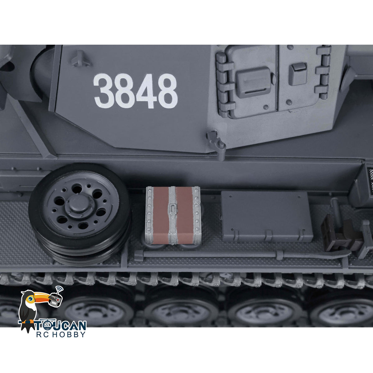 Henglong 2.4G 1/16 TK7.0 Promotion Panzer III L 3848 RTR RC Tank Smoke BB Infrared System Metal Sprockets Idlers Wheels Tracks Gearbox Barrel