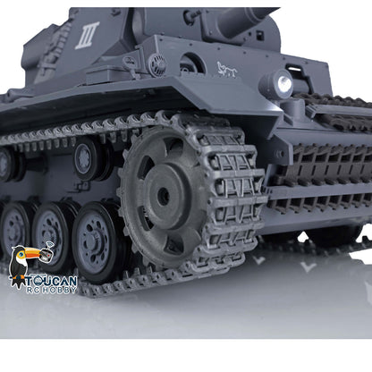 Henglong 2.4G 1/16 TK7.0 Promotion Panzer III L 3848 RTR RC Tank Smoke BB Infrared System Metal Sprockets Idlers Wheels Tracks Gearbox Barrel
