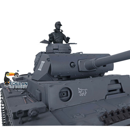 2.4G Henglong 1/16 Snow 7.0 Upgraded Panzer III L RTR RCC Radio Control Tank 3848 Metal Tracks Sprocket Wheels Infrared Combating System