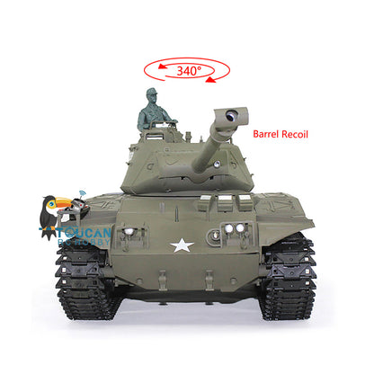 Henglong 1/16 TK7.0 Plastic USA Walker Bulldog M41A3 RTR RC Tank 3839 with Barrel Recoil Infrared Combat Sound Light BB Unit Smoke