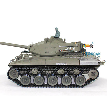 Henglong 1/16 7.0 Plastic German King Tiger 3888A/Walker Bulldog 3839 Barrel Recoil RC Tank Model Radio Control  Infrared Combating System