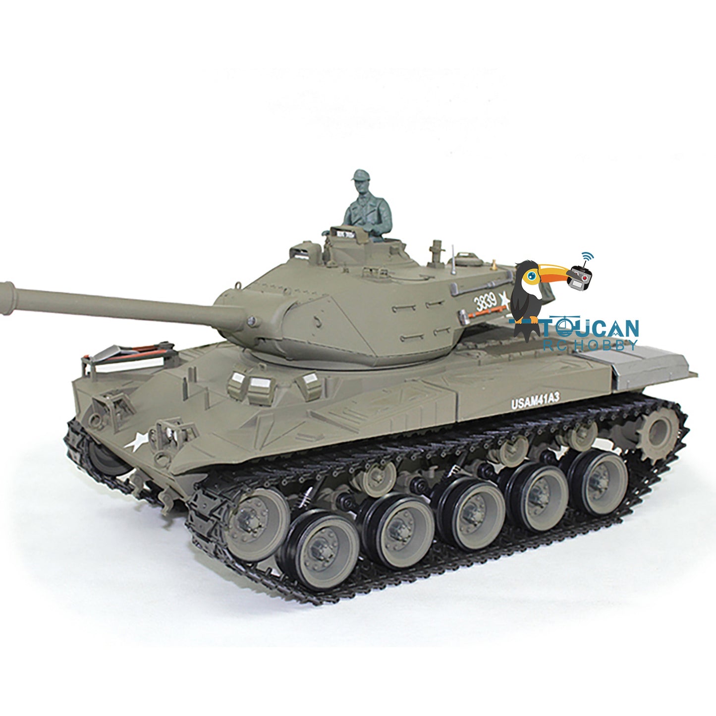 Henglong 1/16 7.0 FPV Walker Bulldog RC Tank 3839 Metal Steel Driving Gearbox 360 Degree Turret Rotation Infrared Combating System