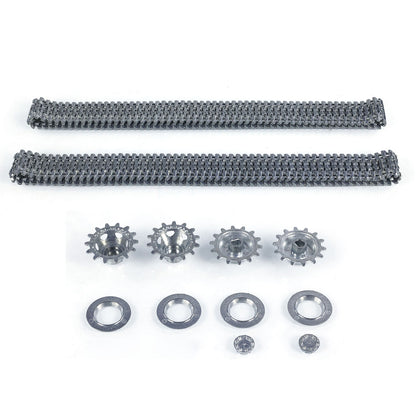 CS 1/16 Metal Tracks With Drive Wheels for Heng Long 3958 IDF Merkava MK IV RC Tank Vehicle Model DIY Upgraded Accessory