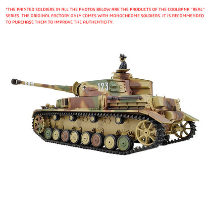 Henglong 3859 1/16 7.0 Plastic German Panzer IV F2 RTR RC Tank Model BB Infrared Combat System Steel Gearbox 1800mah Battery