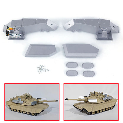 Remote Control Tank Part Metal Decorative Set For 1/16 Henglong M1A2 Abrams 3918 Tank Vehicle Model Replacement Accessories