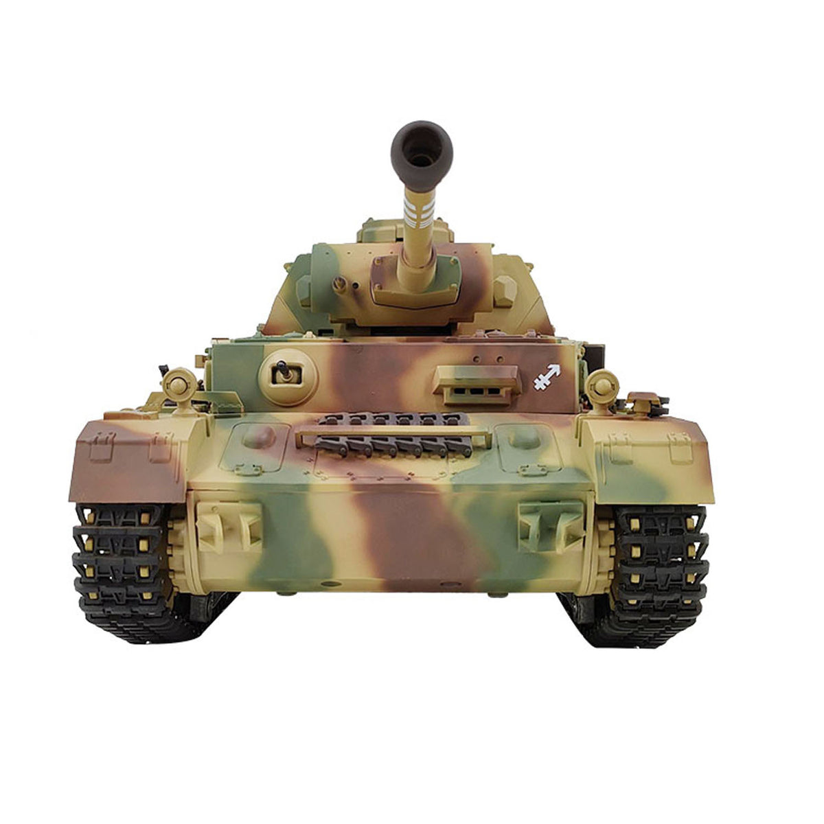 Henglong 1/16 TK7.0 Special Spray Painting Plastic German Panzer IV F2 3859 RTR RC Tank with Metal Suspension Arm Gearbox Smoke