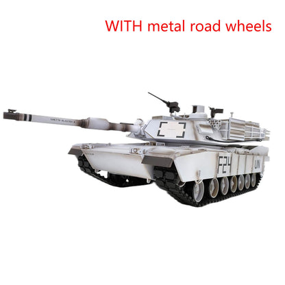 Henglong 1/16 7.0 RC Tank  M1A2 Abrams 3918 Barrel Recoil BB IR 320 Degree Turret Steel Gearbox Metal Wheels Battery Smoke Radio
