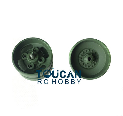 Plastic Tracks Sprockets Road Idlers Wheels Accessories Pack For Henglong 1/16 German Leopard2A6 3889 RC Tank Replacement Parts
