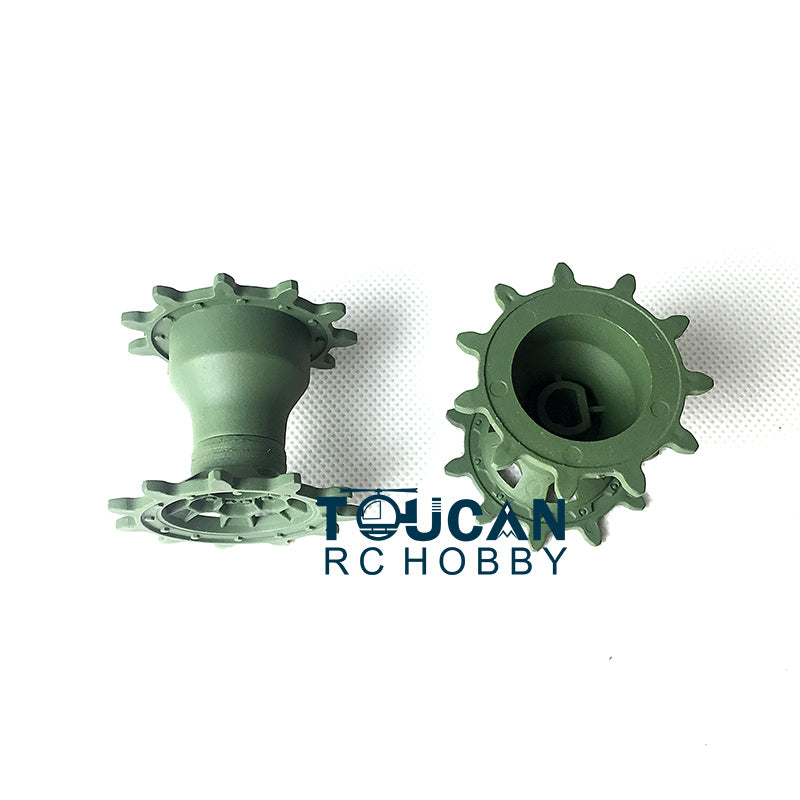 Plastic Tracks Sprockets Road Idlers Wheels Accessories Pack For Henglong 1/16 German Leopard2A6 3889 RC Tank Replacement Parts