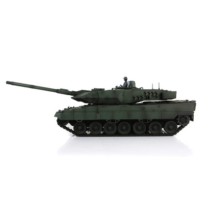 Henglong 1/16 7.0 3889 Leopard2A6 RTR RC Tank Armored Vehicle Model 360 Degree Turret BB Infrared Combat Smoke Metal Barrel