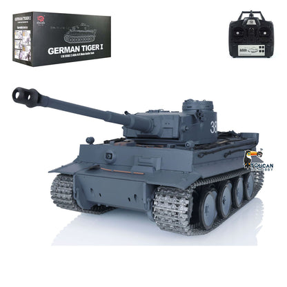 Henglong 1/16 7.0 Upgraded Metal 3818 German Tiger I RTR RC Tank Infrared Combat Lights Metal Tracks