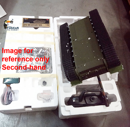 Fast Free Shipping Second Hand US Stock 2.4Ghz Henglong 1/16 7.0 Plastic Ver German Panther V RTR RC Tank 3819 Model