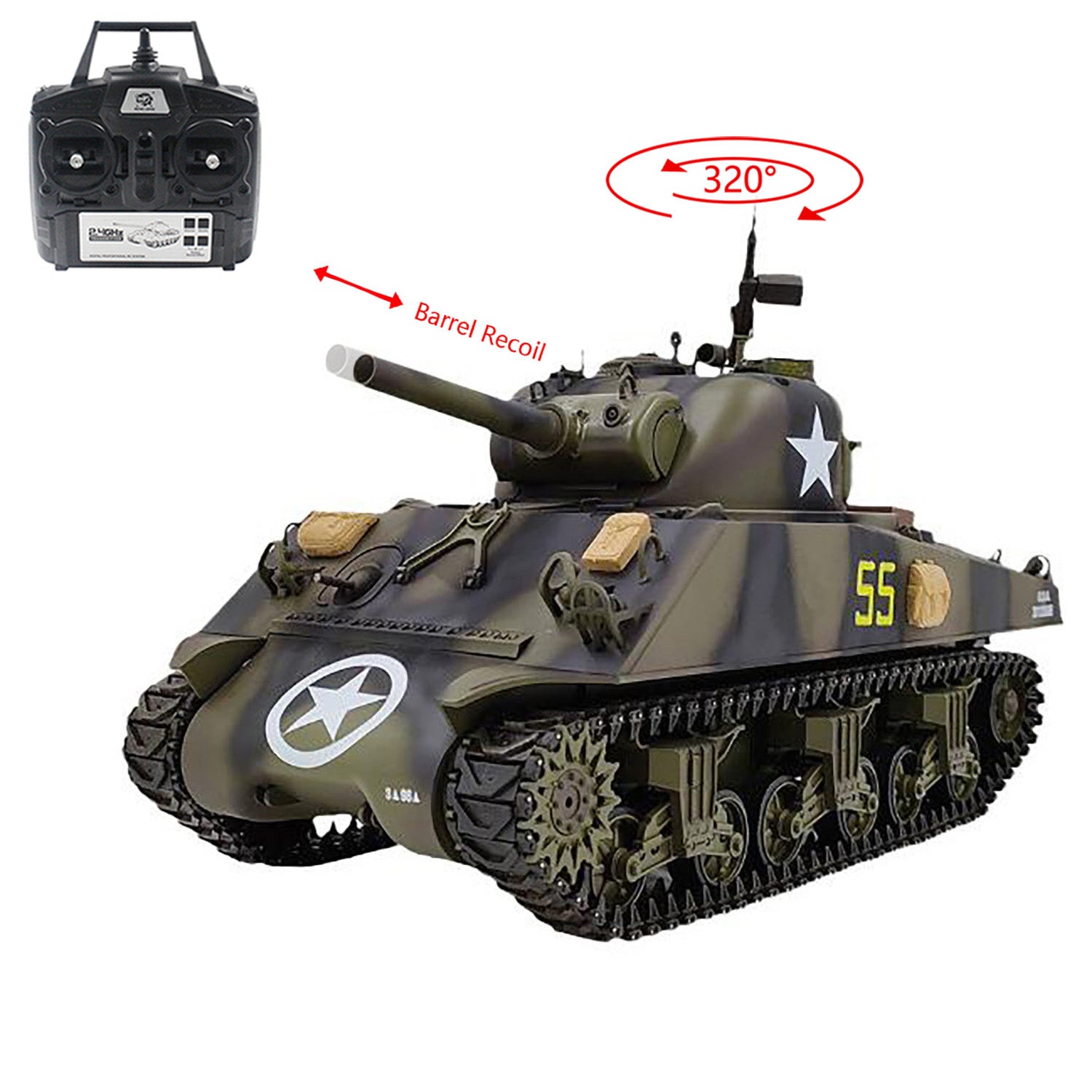 3898 USA M4A3 Sherman – Henglong Tanks