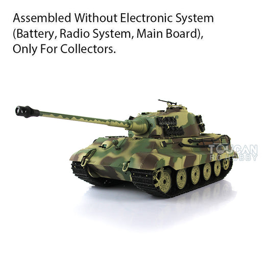 1/16 Henglong Plastic 3888A German King Tiger Henschel Static Tank Ornament Collection Display Model Without Electronic System