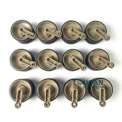 Heng Long Metal Tracks Sprockets Road Wheels Idlers Driving Axle Bearings Part For British Challenger II 3908 RC  Tank Model