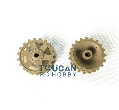 Plastic Sprockets Road Wheels Idlers Accessories Pack Decal Assembled Chassis For HL 1/16 3858 RC Tank Vehicle DIY Model