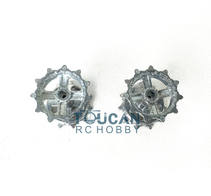Heng Long 1/16 Metal Tracks Sprocket Road Wheels Idlers Mudguard Protection Net Machine Gun For 3899 3899A Tank Vehicle Model