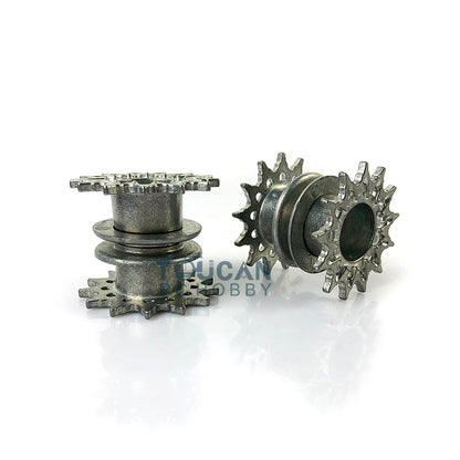 Metal Tracks Paired Linkages Sprockets Driving Wheels Idlers Suspension Bars For Henglong 1/16 Scale USA M26 Pershing RC Tank 3838 Spare Parts