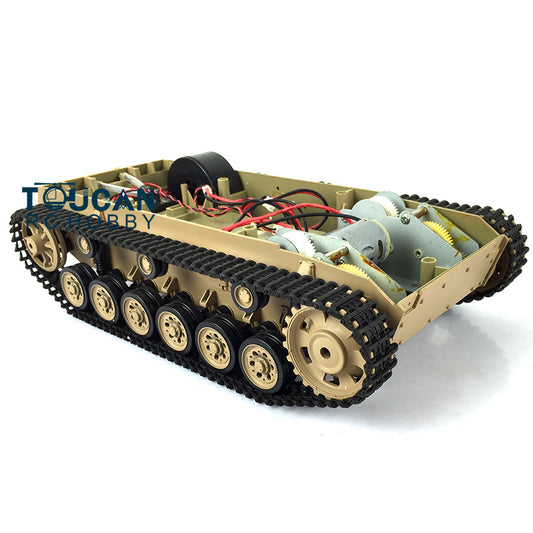 Henglong 1/16 Chassis W/ Plastic Tracks Wheels for German Panzer III H RC Tank 3849 Remote Controlled Armored Vehicle Model
