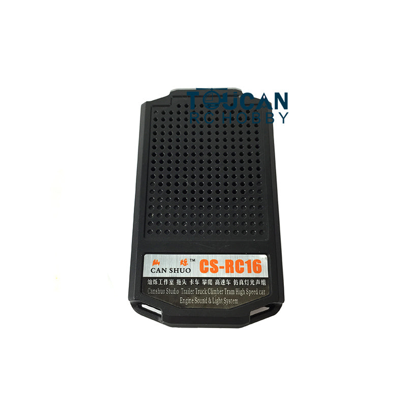 CS RC16 2 in 1 Light Sound System Set 1.5 Inches Speaker for 1/14 RC Crawler Tractor Trucks Off-road Vehicle DIY Acceessories