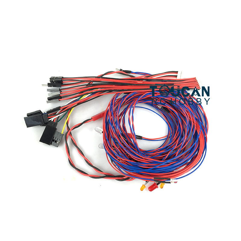 CS RC16 2 in 1 Light Sound System Set 1.5 Inches Speaker for 1/14 RC Crawler Tractor Trucks Off-road Vehicle DIY Acceessories