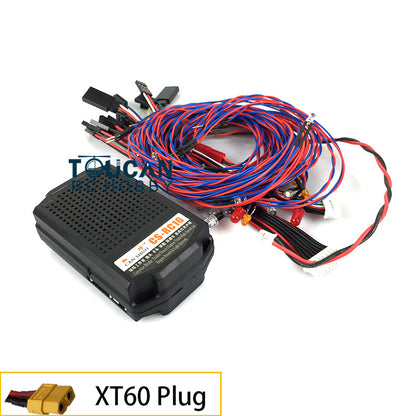 CS RC16 2 in 1 Light Sound System Set 1.5 Inches Speaker for 1/14 RC Crawler Tractor Trucks Off-road Vehicle DIY Acceessories