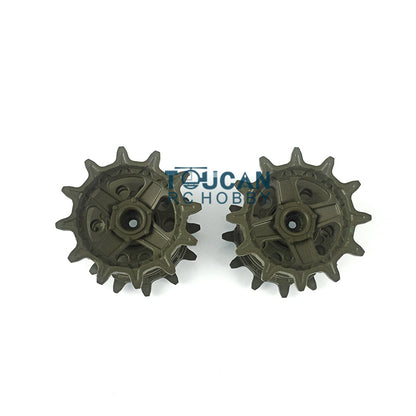 Heng Long Plastic Sprockets Road Wheels Idlers Telescopic Barrel Accessories Package For 3939 Russian T72 RC Tank Vehicle Model