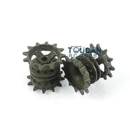 Heng Long Plastic Sprockets Road Wheels Idlers Telescopic Barrel Accessories Package For 3939 Russian T72 RC Tank Vehicle Model