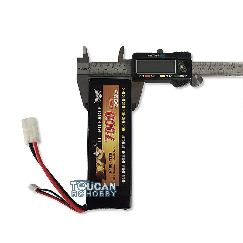 1/16 Henglong 7.4V 7000MAH Lipo Battery Model Tank Upgraded With XT60 Tamiya Charger Plug Electronic Parts For 3818/3819 RC Tank