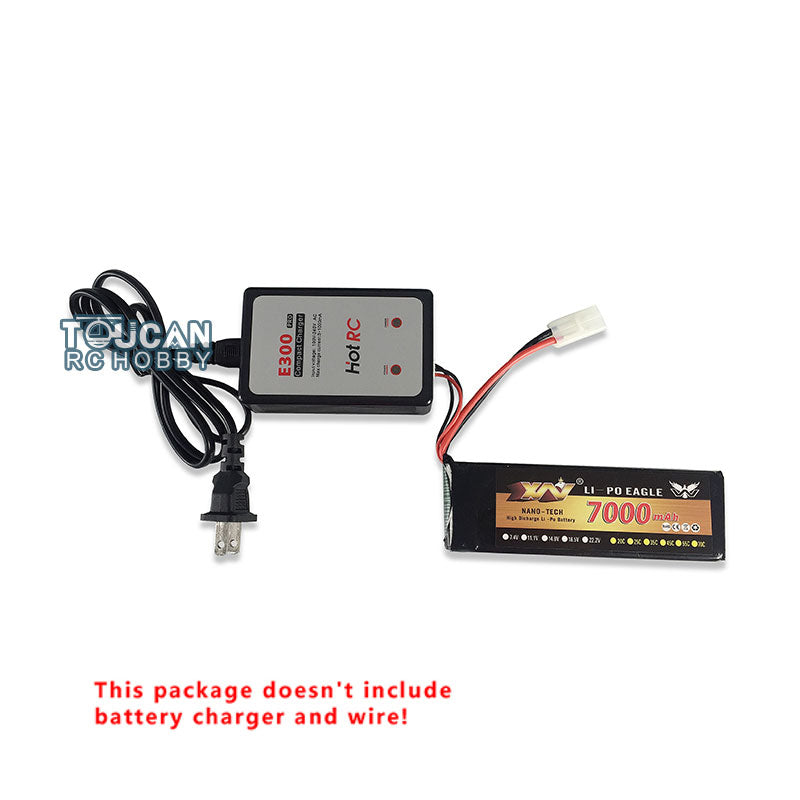 1/16 Henglong 7.4V 7000MAH Lipo Battery Model Tank Upgraded With XT60 Tamiya Charger Plug Electronic Parts For 3818/3819 RC Tank