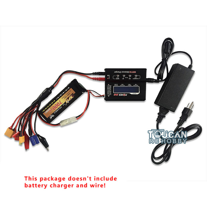 1/16 Henglong 7.4V 7000MAH Lipo Battery Model Tank Upgraded With XT60 Tamiya Charger Plug Electronic Parts For 3818/3819 RC Tank