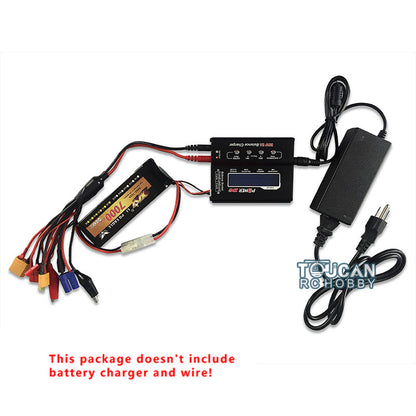 1/16 Henglong 7.4V 7000MAH Lipo Battery Model Tank Upgraded With XT60 Tamiya Charger Plug Electronic Parts For 3818/3819 RC Tank