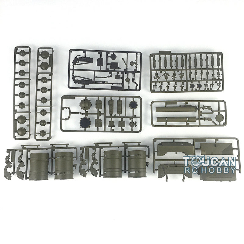 Heng Long Plastic Sprockets Road Wheels Idlers Telescopic Barrel Accessories Package For 3939 Russian T72 RC Tank Vehicle Model