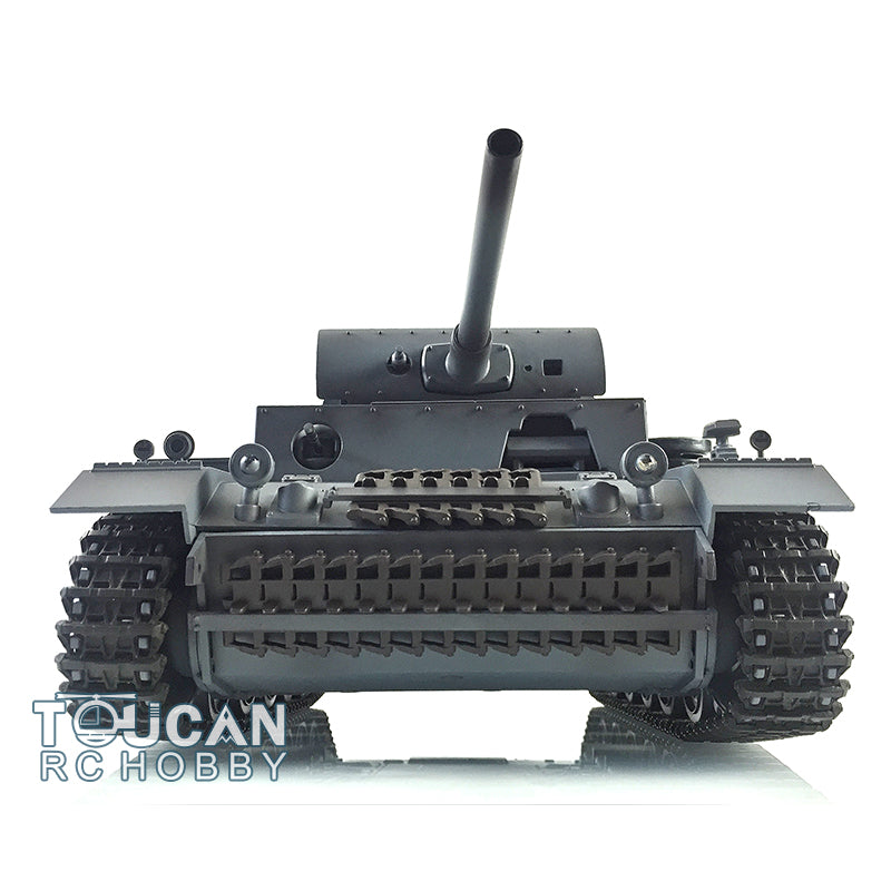 2.4G Henglong 1/16 7.0 Plastic German Panzer III L RTR RC Tank Model 3848 Metal Tracks Sprockets Idler Wheels Infrared Combating System BB Unit