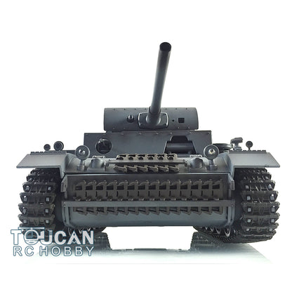 2.4G Henglong 1/16 7.0 Plastic German Panzer III L RTR RC Tank Model 3848 Metal Tracks Sprockets Idler Wheels Infrared Combating System BB Unit