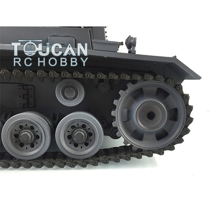 2.4G Henglong 1/16 7.0 Plastic German Panzer III L RTR RC Tank Model 3848 Metal Tracks Sprockets Idler Wheels Infrared Combating System BB Unit