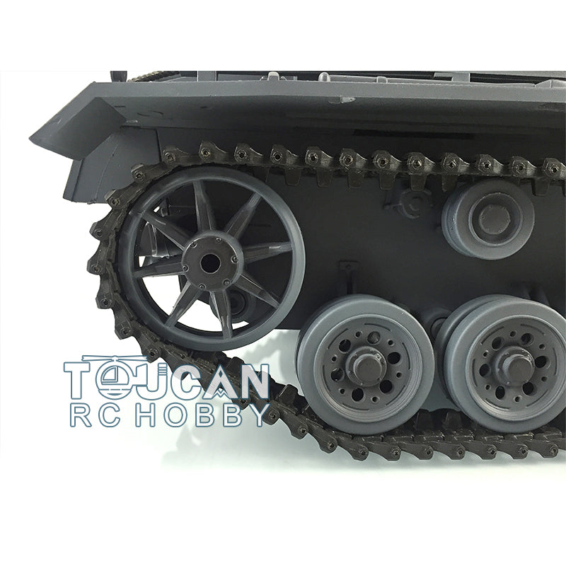 Henglong 1/16 Snow 7.0 Customized Panzer III L RTR RC Tank 3848 Metal Tracks Road Wheels 360 Degree Turret Rotation Infrared Combating System
