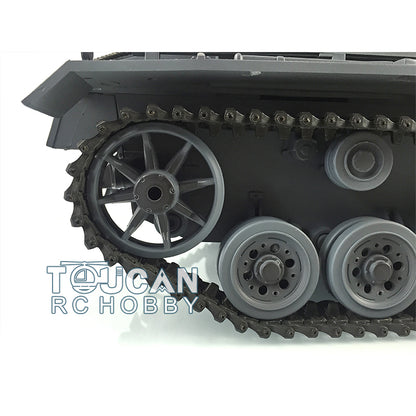 Henglong 1/16 Snow 7.0 Customized Panzer III L RTR RC Tank 3848 Metal Tracks Road Wheels 360 Degree Turret Rotation Infrared Combating System