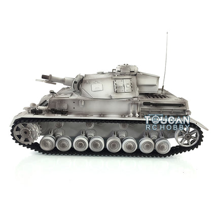 2.4G Henglong 1/16 Snow 7.0 Plastic German Panzer IV F RTR RC Tank Model 3858 Infrared Combating System Metal Barrel BB Unit