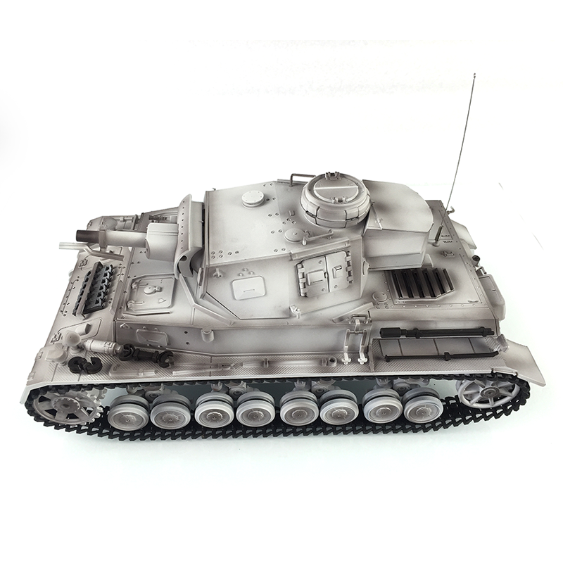 Henglong 1/16 2.4G 7.0 Customized 3858 Panzer IV F RTR RC Tank 360 Degree Turret Smoke IR BB Metal Tracks Drive Idler Road Wheels Gearbox Tracks