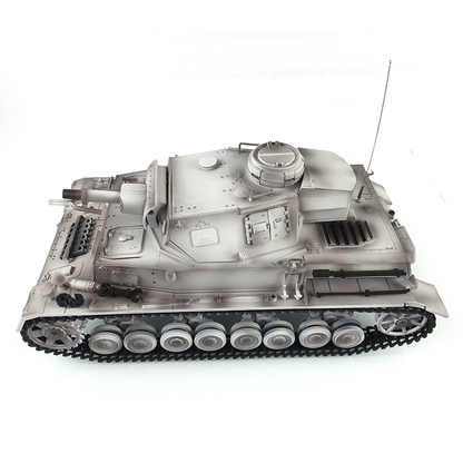 Henglong 1/16 2.4G 7.0 Customized 3858 Panzer IV F RTR RC Tank 360 Degree Turret Smoke IR BB Metal Tracks Drive Idler Road Wheels Gearbox Tracks