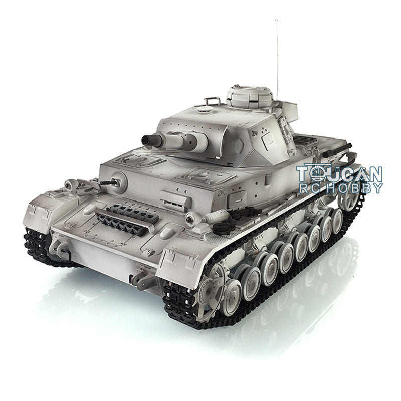 Henglong 1/16 TK7.0 RC Tank 3858 Panzer IV F Radio Control Upgraded Tank W/ 360 Degrees Rotating Turret Metal Tracks Idler Sprocket